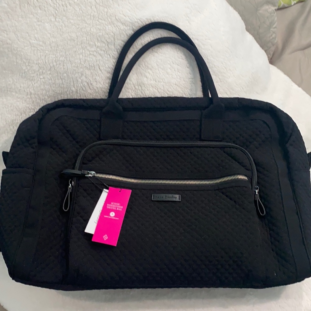 🖤Vera Bradley Iconic Weekender Travel Bag, Black